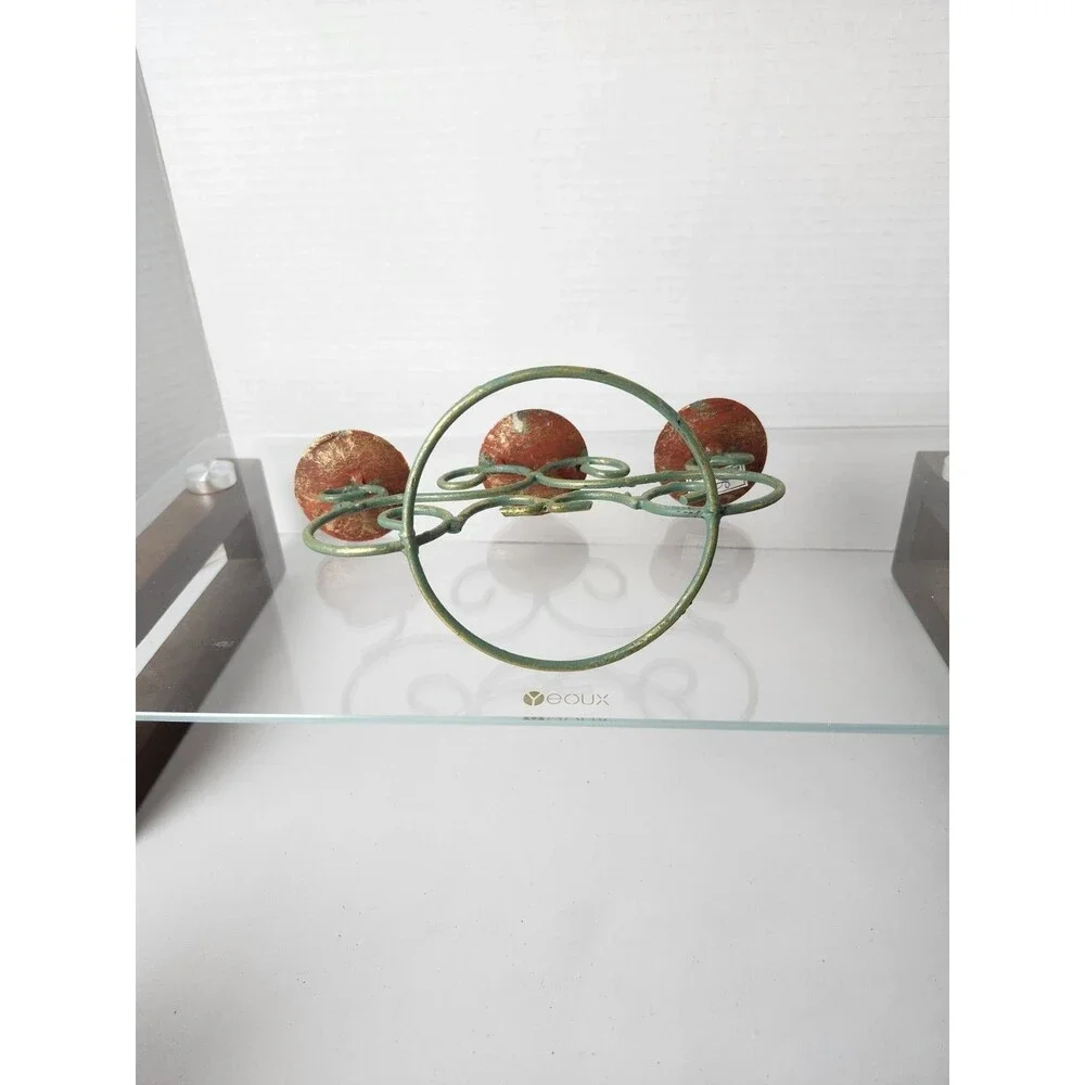 Husna Imports 3 Tier Wrought Iron Candelabra